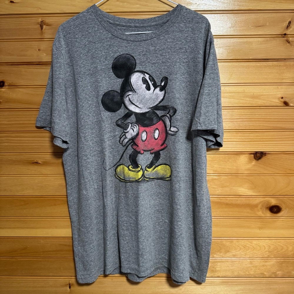 Disney Mickey Mouse Grey Basic Tee XL